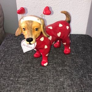 Blue Sky Clayworks Heart Ears Dog Figurine